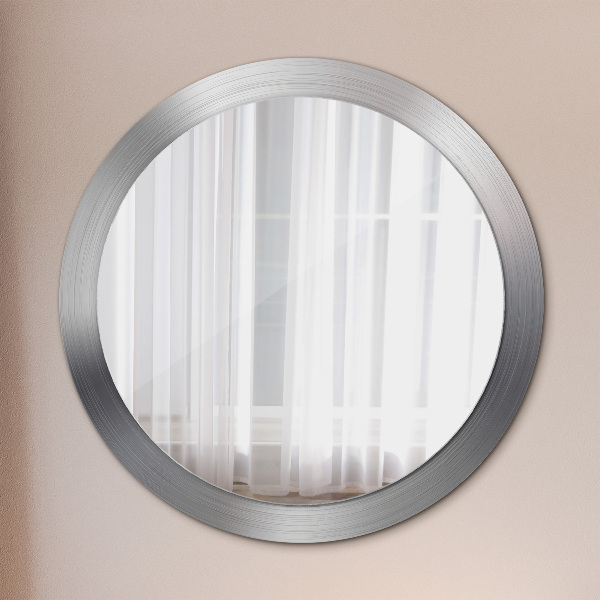 Round wall mirror design Shiny steel