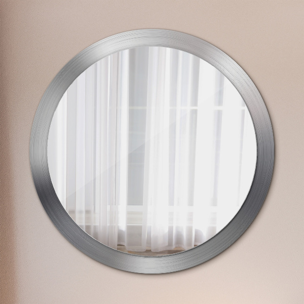 Round wall mirror design Shiny steel