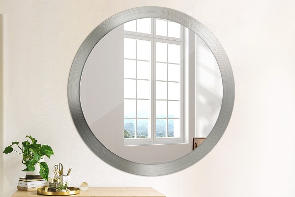 Round wall mirror design Shiny steel