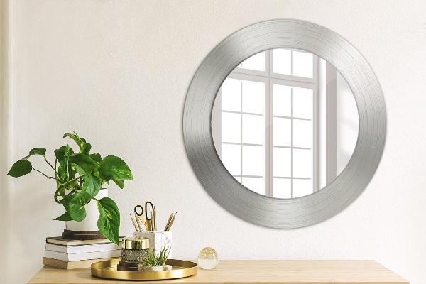Round wall mirror design Shiny steel