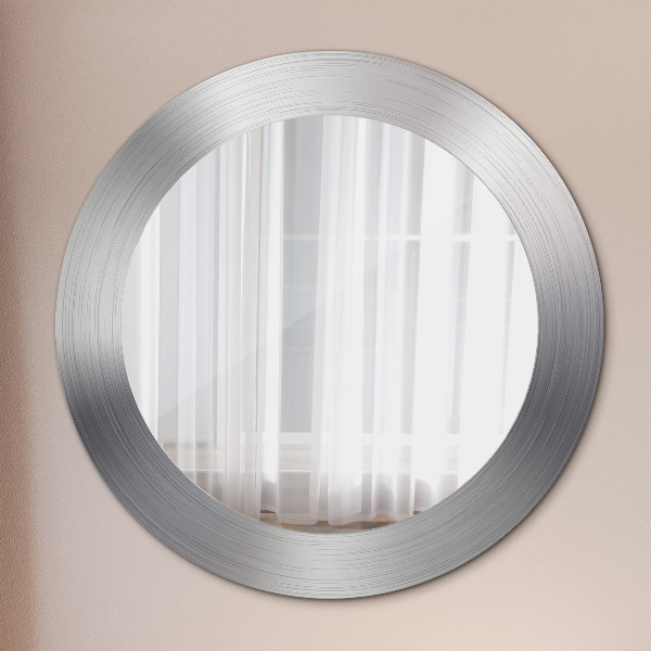 Round wall mirror design Shiny steel