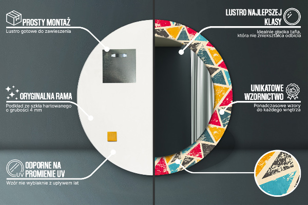 Circle decorative mirror Retro composition