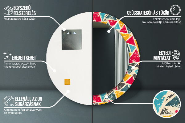Circle decorative mirror Retro composition