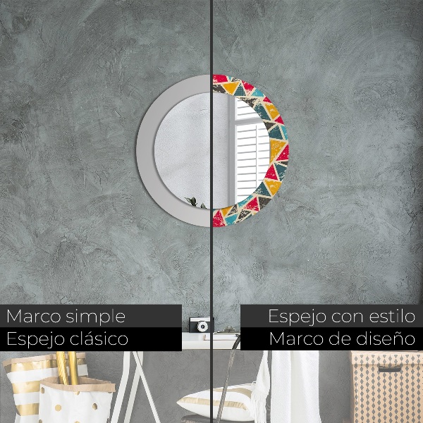 Circle decorative mirror Retro composition