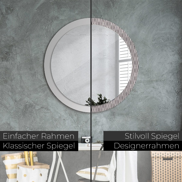 Circle decorative mirror Geometric dot pattern