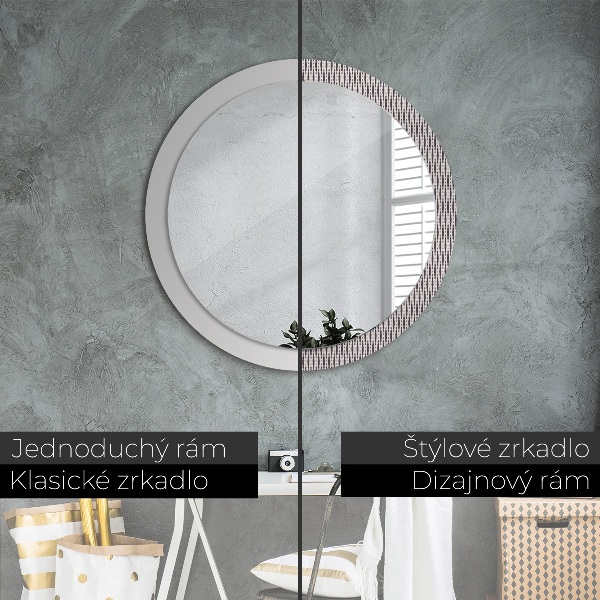 Circle decorative mirror Geometric dot pattern