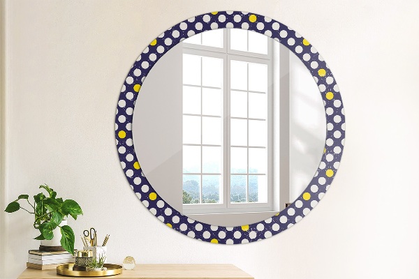 Ornate framed mirror Retro dots
