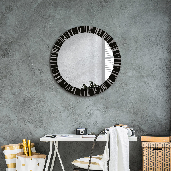 Round wall mirror design Radiant composition
