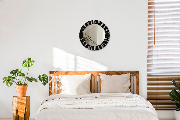 Round wall mirror design Radiant composition