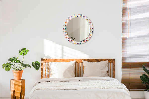 Round printed mirror Seamless multicolor