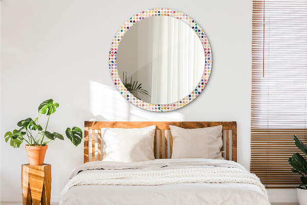 Round printed mirror Seamless multicolor