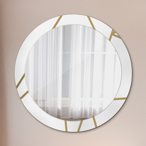 Round wall mirror design Linear composition