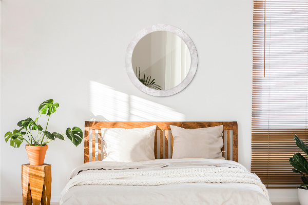 Round wall mirror decor Delicate roccoco texture