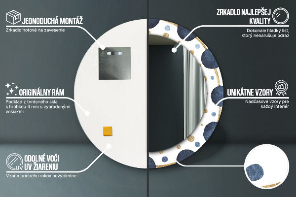 Circle decorative mirror Moon mandala