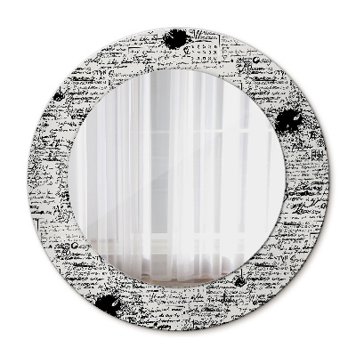 Round printed mirror Template