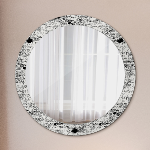 Round printed mirror Template