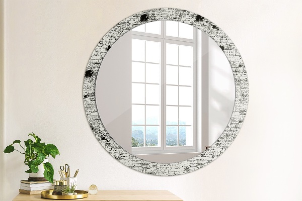 Round printed mirror Template