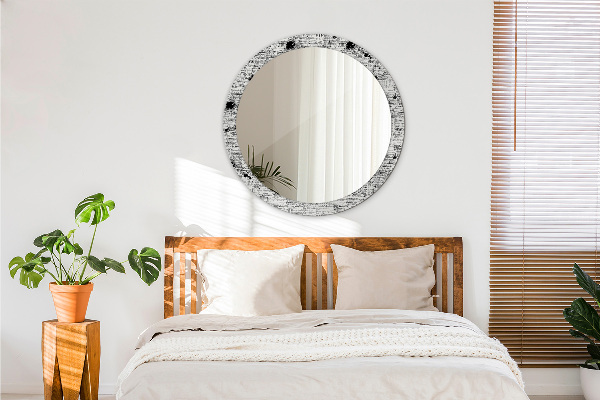 Round printed mirror Template