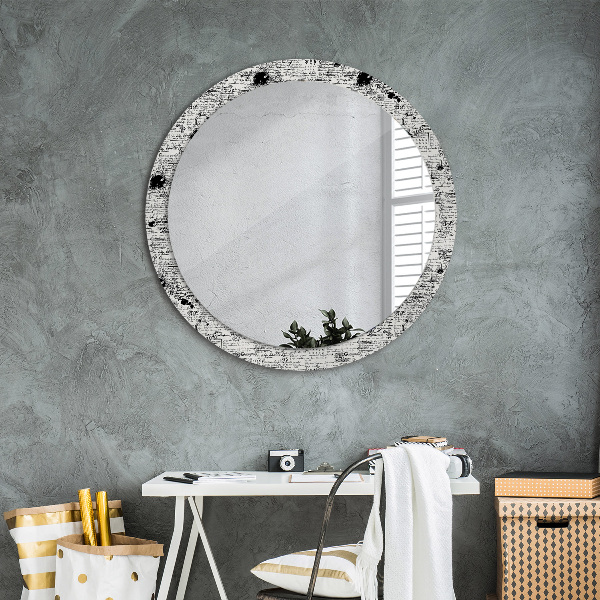 Round printed mirror Template