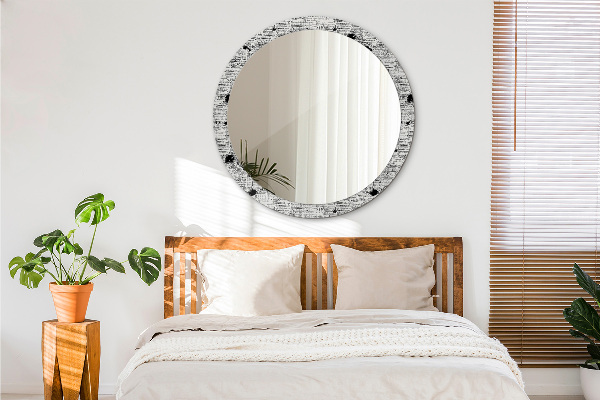 Round printed mirror Template