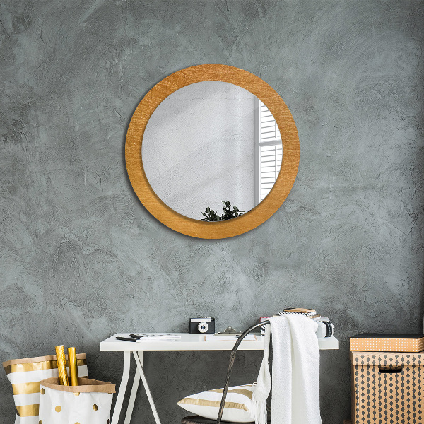 Round printed mirror Metal surface