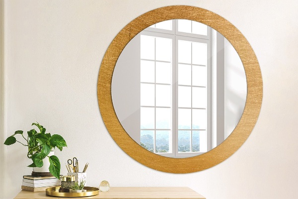 Round printed mirror Metal surface