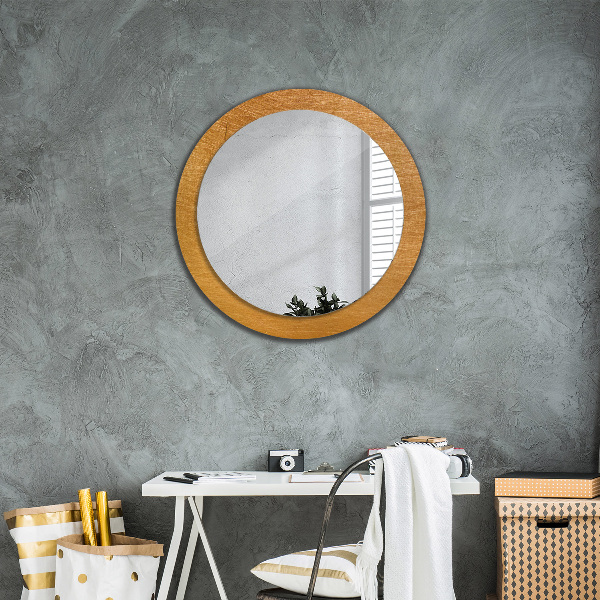 Round printed mirror Metal surface