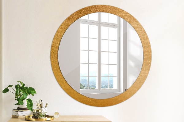 Round printed mirror Metal surface