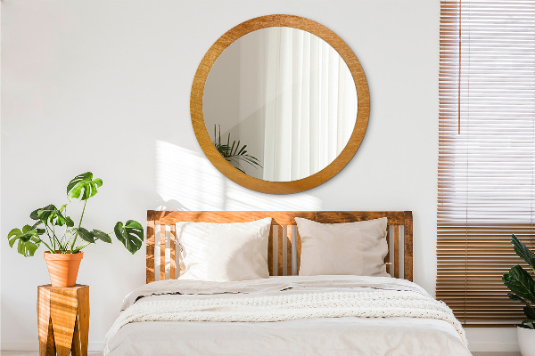 Round printed mirror Metal surface