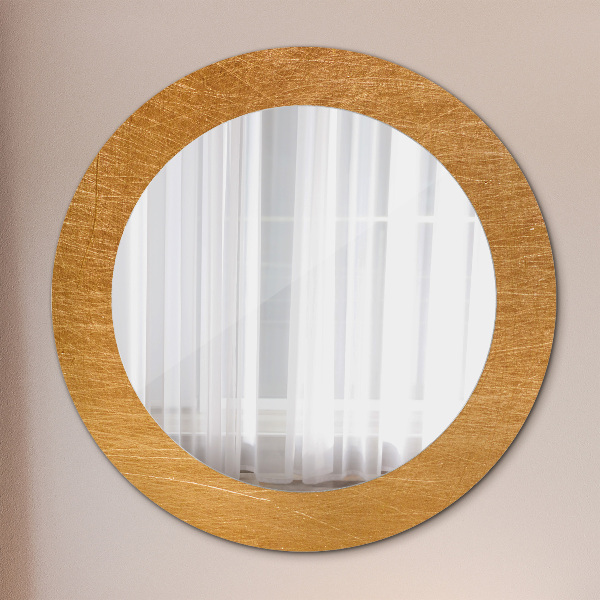 Round printed mirror Metal surface