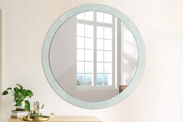 Round decorative mirror Composition manually drawn