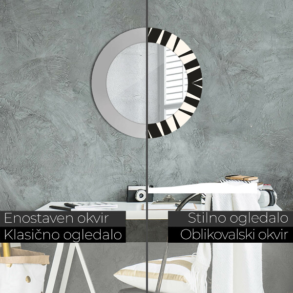 Ornate framed mirror Abstraction geometry