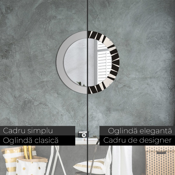 Ornate framed mirror Abstraction geometry