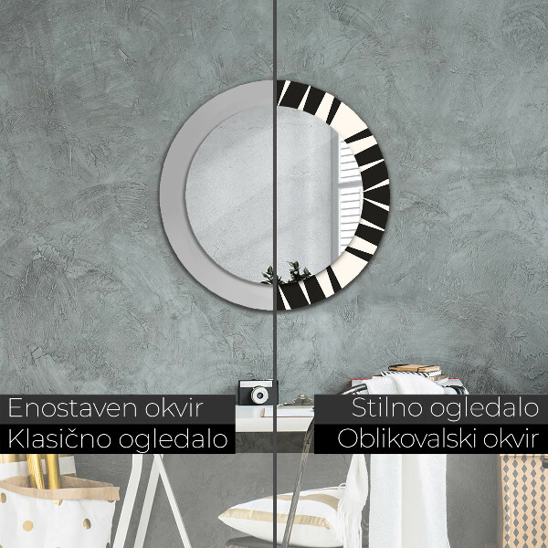 Ornate framed mirror Abstraction geometry