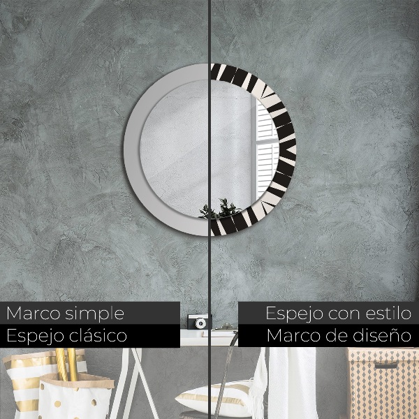 Ornate framed mirror Abstraction geometry