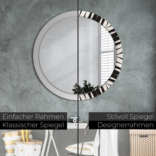 Ornate framed mirror Abstraction geometry