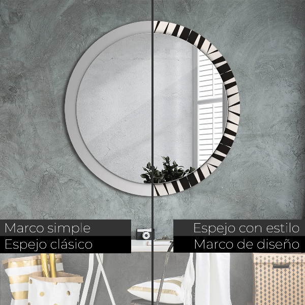 Ornate framed mirror Abstraction geometry