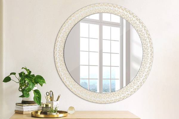 Round wall mirror decor Indian mandala
