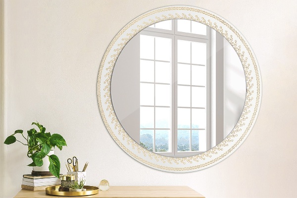Round wall mirror decor Indian mandala