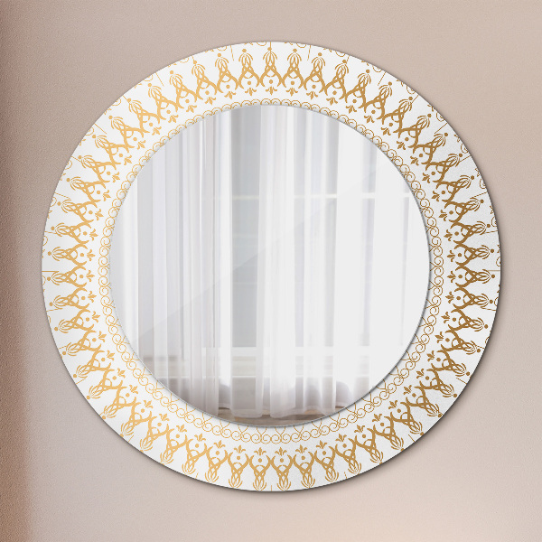 Round wall mirror decor Indian mandala