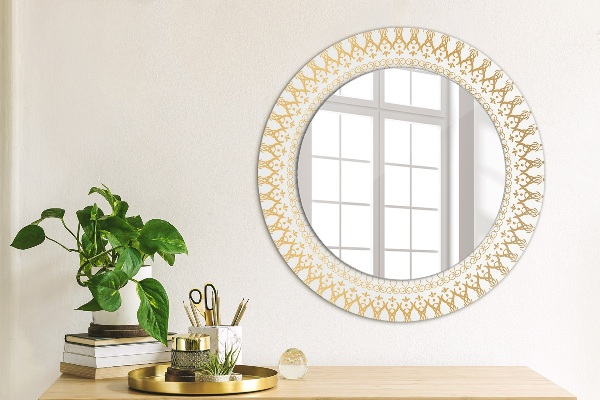 Round wall mirror decor Indian mandala