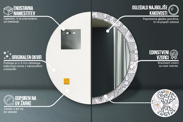 Circle decorative mirror Geometric ornaments