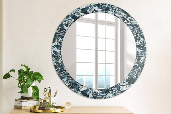 Round decorative mirror Collage