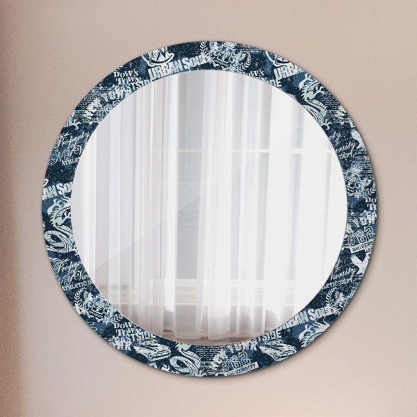 Round decorative mirror Collage