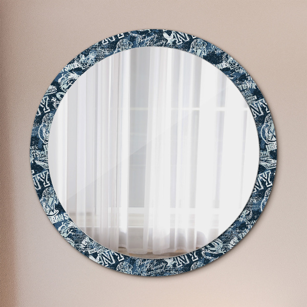 Round decorative mirror Collage