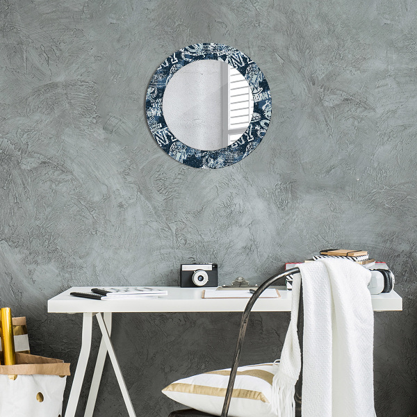 Round decorative mirror Collage