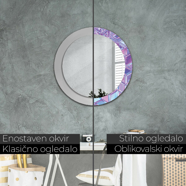 Round wall mirror design Abstract surreal