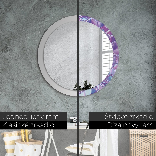 Round wall mirror design Abstract surreal