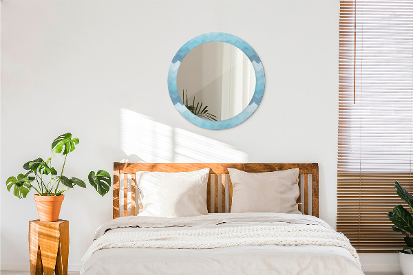 Round wall mirror decor Shoemaker's pattern