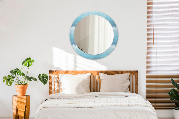 Round wall mirror decor Shoemaker's pattern